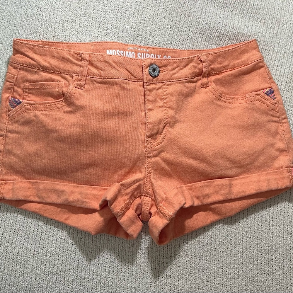 Orange Mossimo Target jean shorts size 11